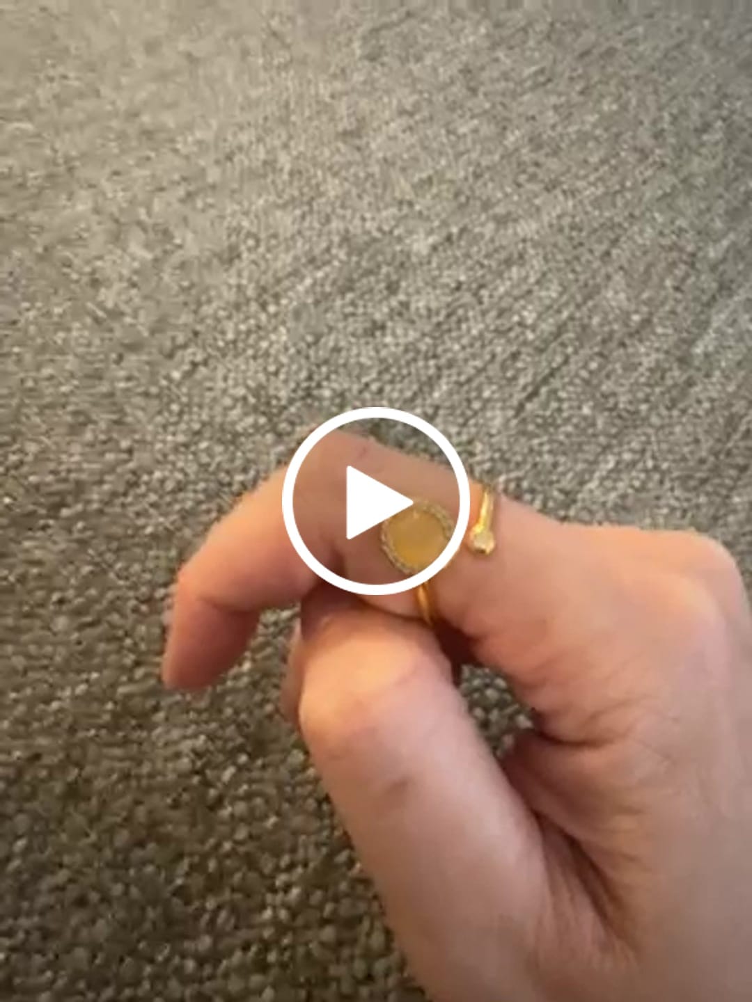 Customer video review of Moonstone Meditation Ring