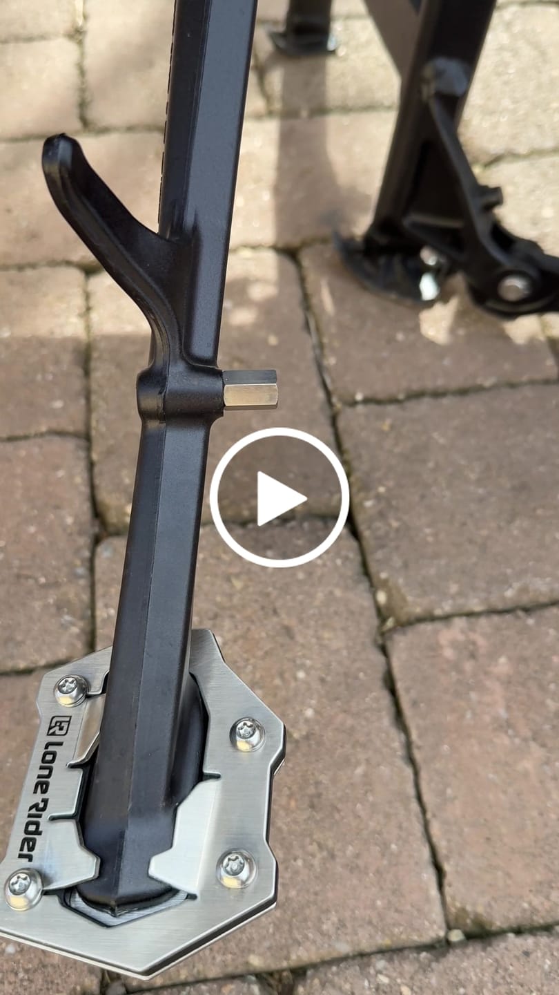Customer video review of Side Stand Foot Extension BMW R1300GS