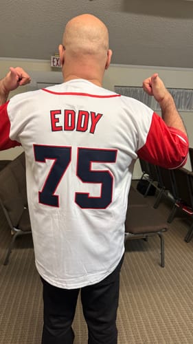 Customer photo review of Puerto Rico Custom Baseball Jersey