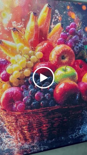Customer video review of 5D Diamond Painting mit AB-Effekt – Früchtepracht mit 100 Farben