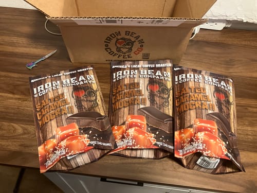 Customer photo review of Salted Caramel Mocha - 12oz