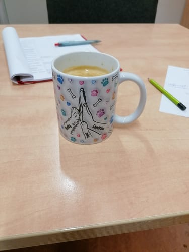 Customer photo review of Beste Hunde Mama 3D Optik - Personalisierte Tasse