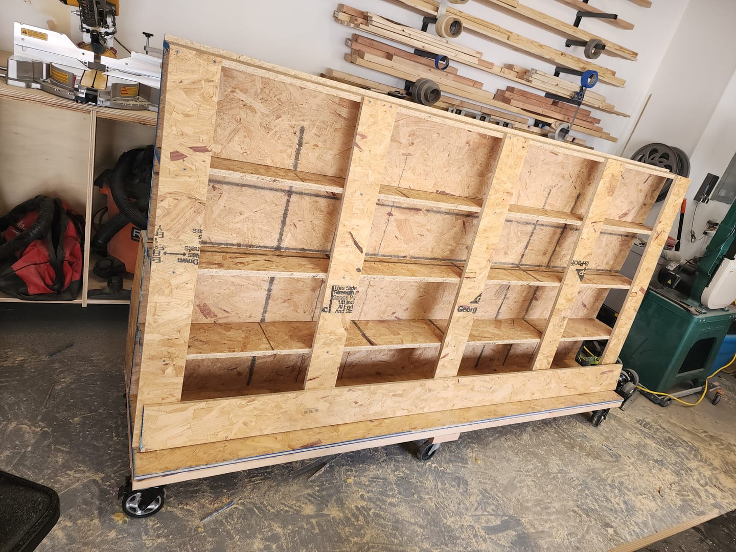 Customer photo review of Compact Wood Storage Cart Plans - Digital Download
