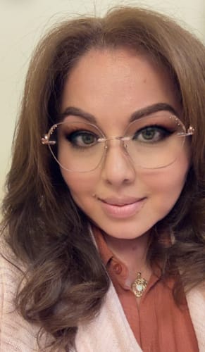Customer photo review of Glitter Eyeglasses