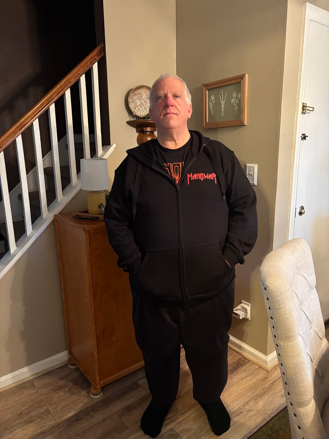 Customer photo review of MANOWAR ZIP HOODIE WARRIORS OF THE WORLD 2025