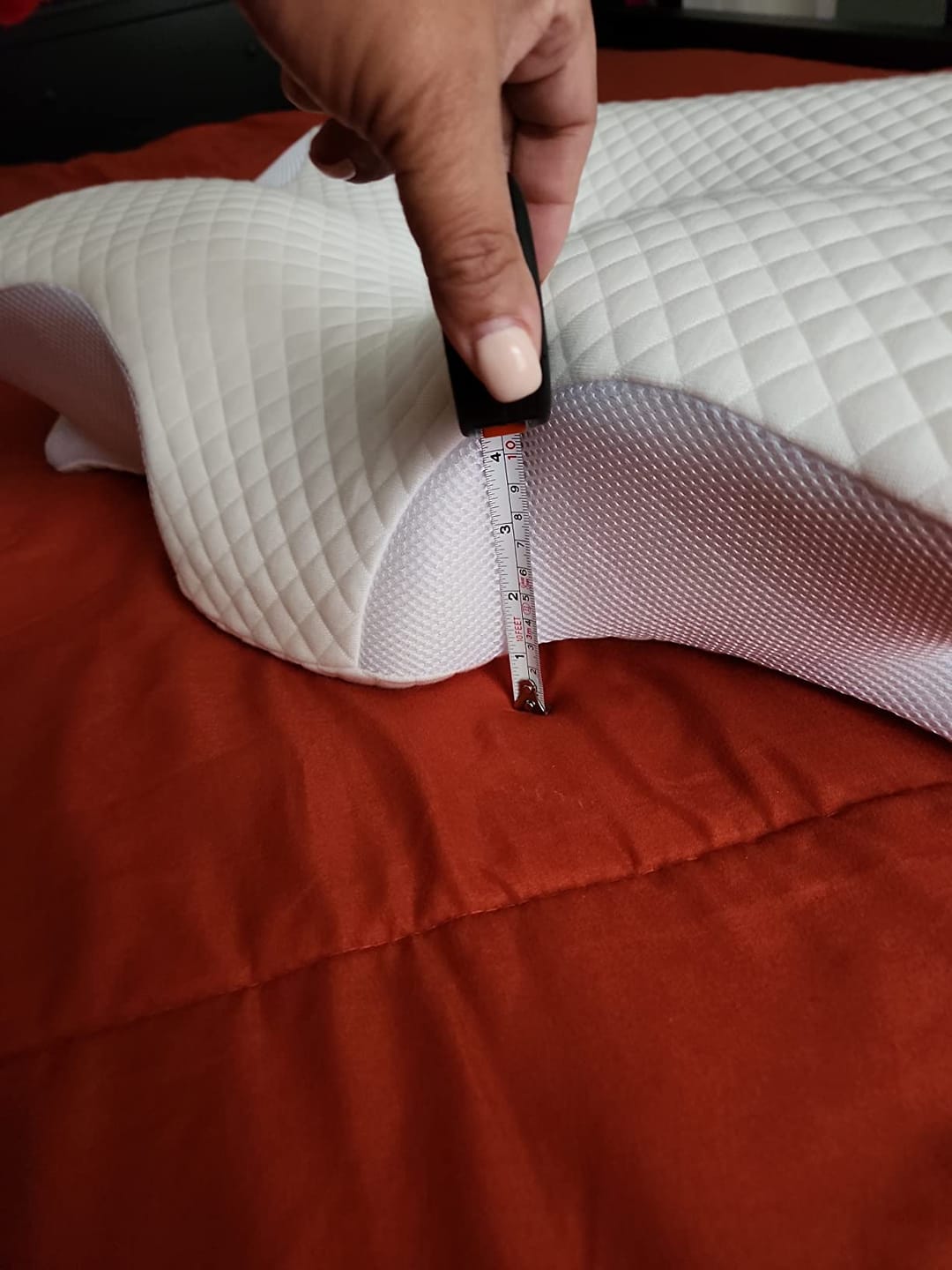 Customer photo review of Dreamers® Relief Pillow