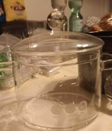 Customer photo review of Premium Glass Soucepan
