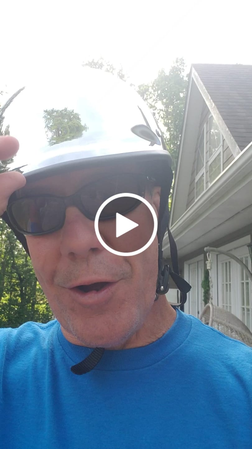 Customer video review of Low Profile Reversible DOT Polo Helmet / Chrome