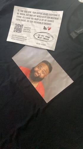 Customer photo review of SADA BABY Mugshot Tee