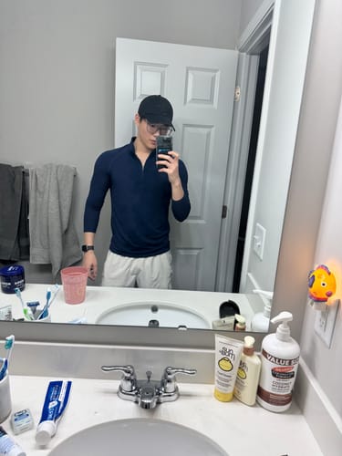 Customer photo review of Fitted Performance Quarter Zip