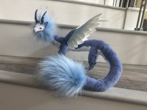 Customer photo review of Winged eel dragon – lilac