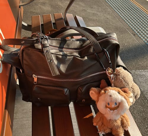 Customer photo review of SAMO ONDOH - pocket utility bag L brushed chocolate (DISPATCH IN 48HRS)