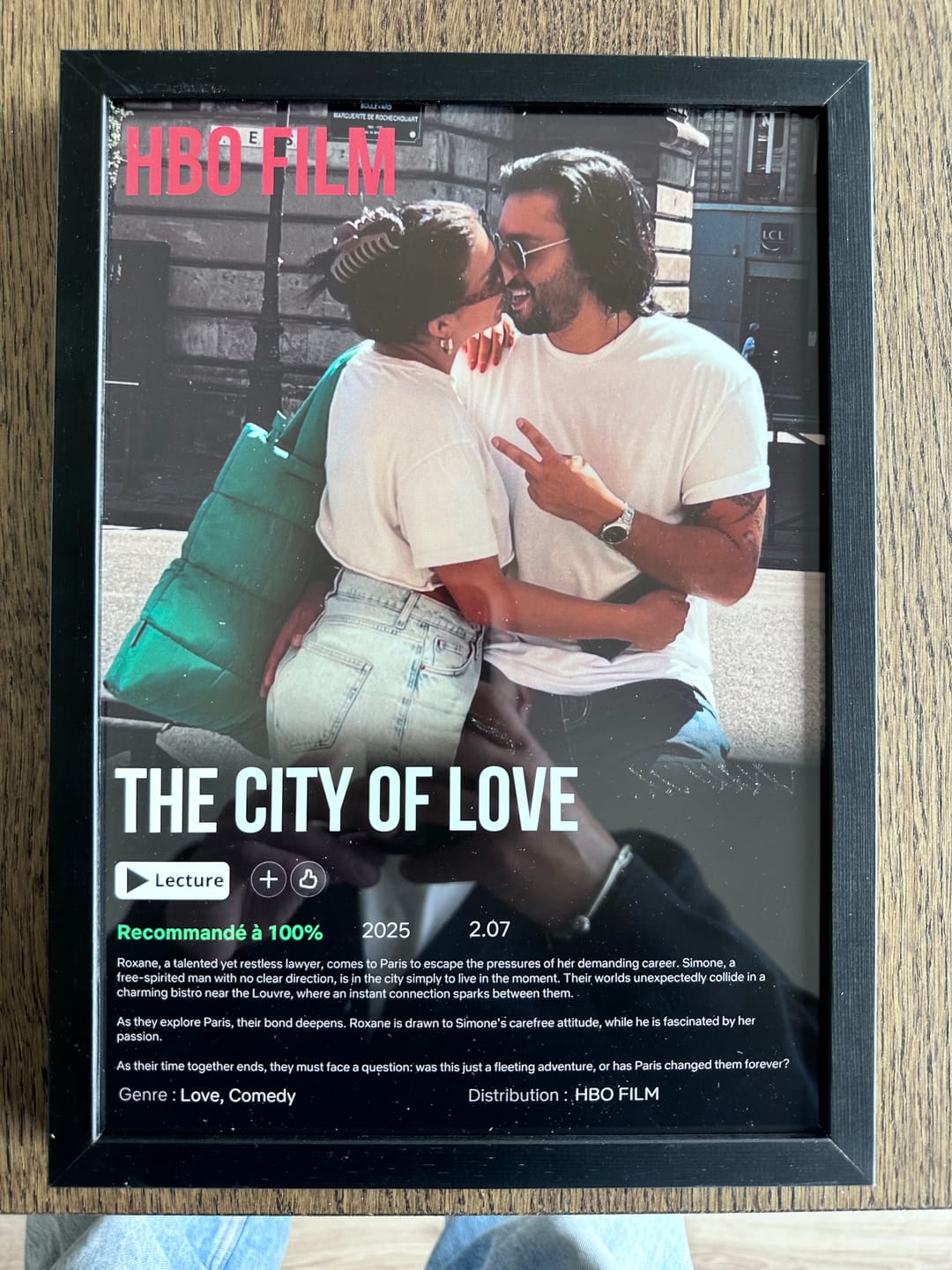 Customer photo review of Notre Propre Film - Affiche personnalisée