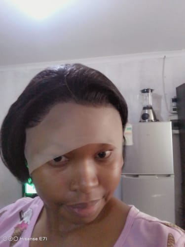 Customer photo review of Brazilian 13x4 Lace Frontal Wig Pixie Cut Col