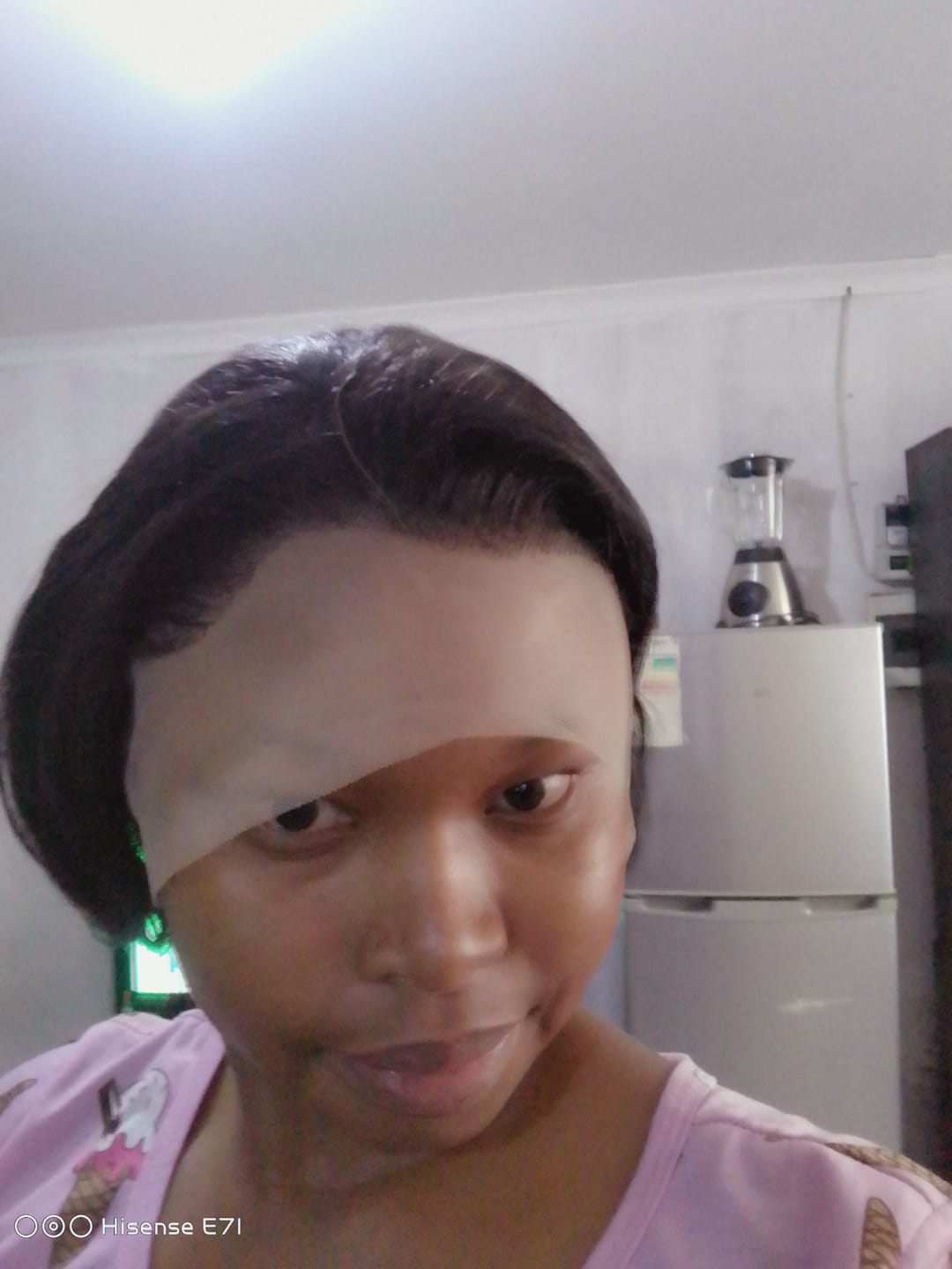 Customer photo review of Brazilian 13x4 Lace Frontal Wig Pixie Cut Col