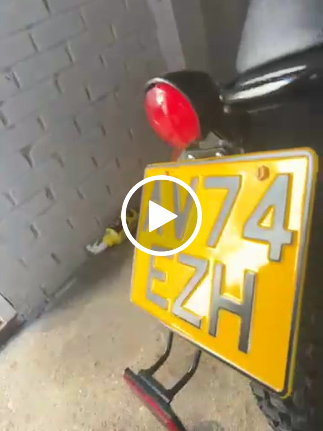 Customer video review of Metal Pressed Motorcycle Number Plate – 9 x 7 Inches