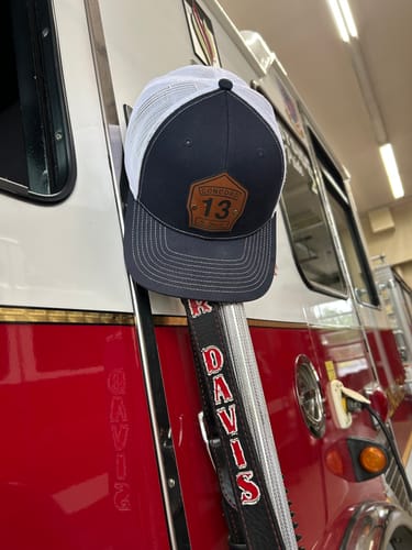Customer photo review of Shield Hat - Navy/White