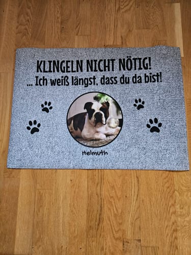 Gabriele G. review of Klingeln nicht nötig mit Foto - individuelle Fußmatte image 1 out of 1