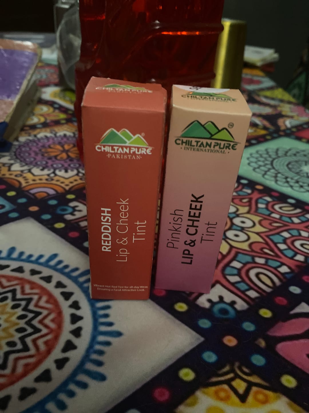 Customer photo review of Lip & Cheek Tints - Perfect Pair for Luscious Lips & Rosy Cheeks - Long Lasting, Smudge Proof, Gives Dewy & Youthful Glow!