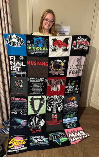 Customer photo review of Premium T Shirt Quilt