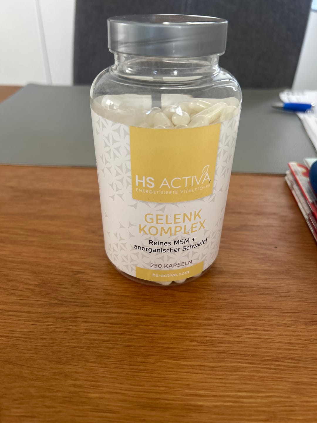 Customer photo review of Gelenk Komplex - (250 Kapseln oder 800g Pulver)