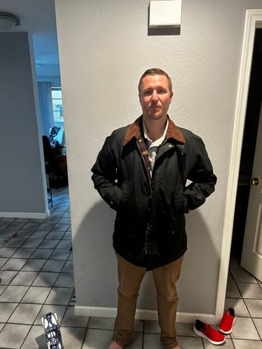 Customer photo review of Chore Waxed Jacket