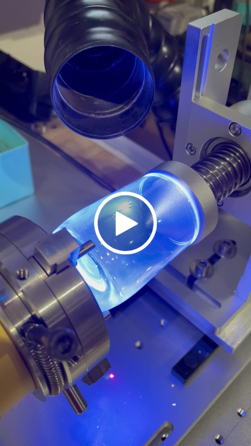 Customer video review of Cloudray D69 D80 D100 A Series Rotary Attachment Set