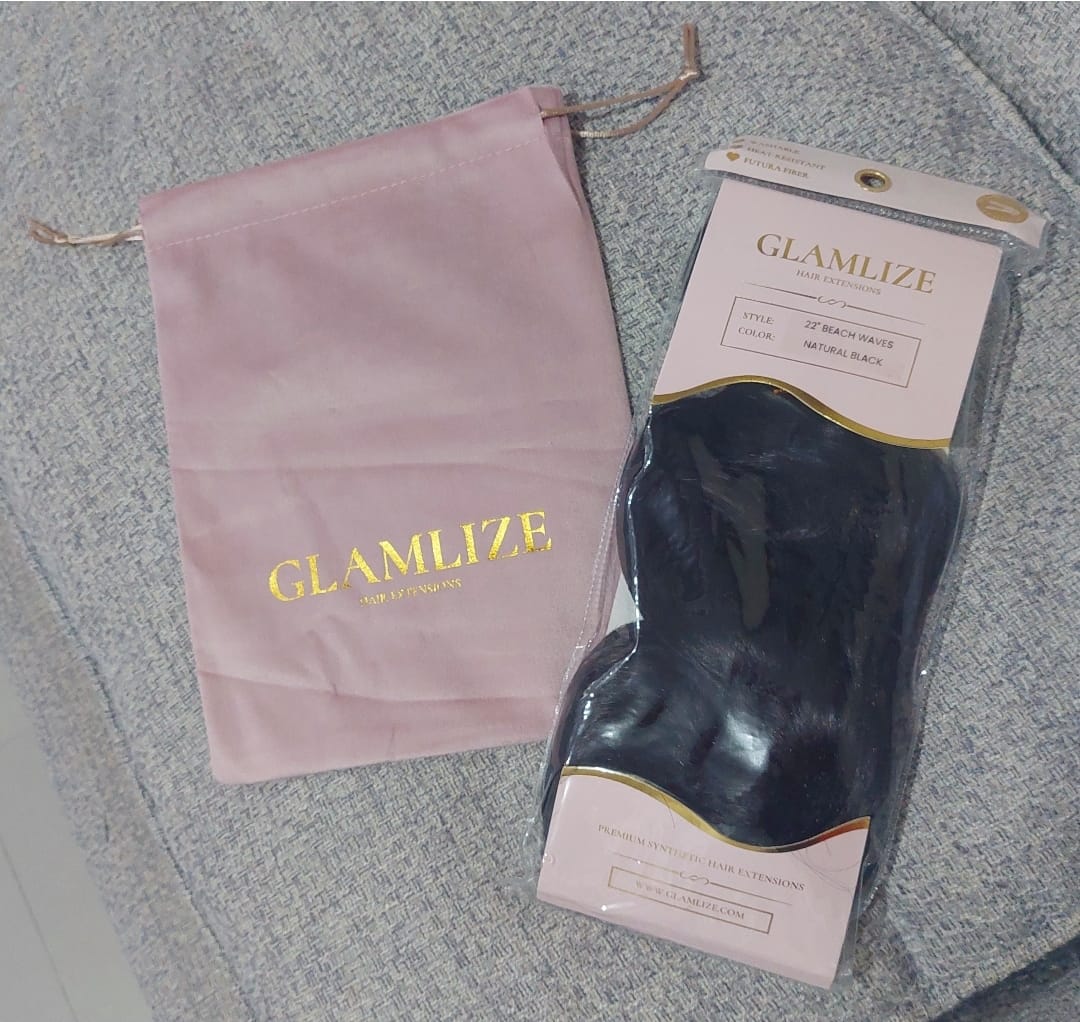 Customer photo review of Hair Extensions Storage Bag