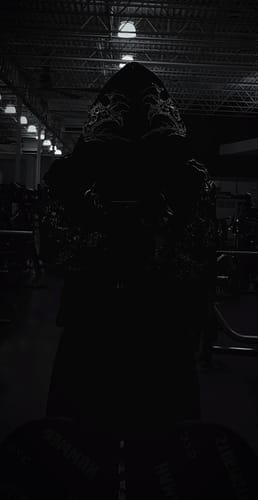 Customer photo review of Cathedral Oversized pullover hoodie [MIDNIGHT]