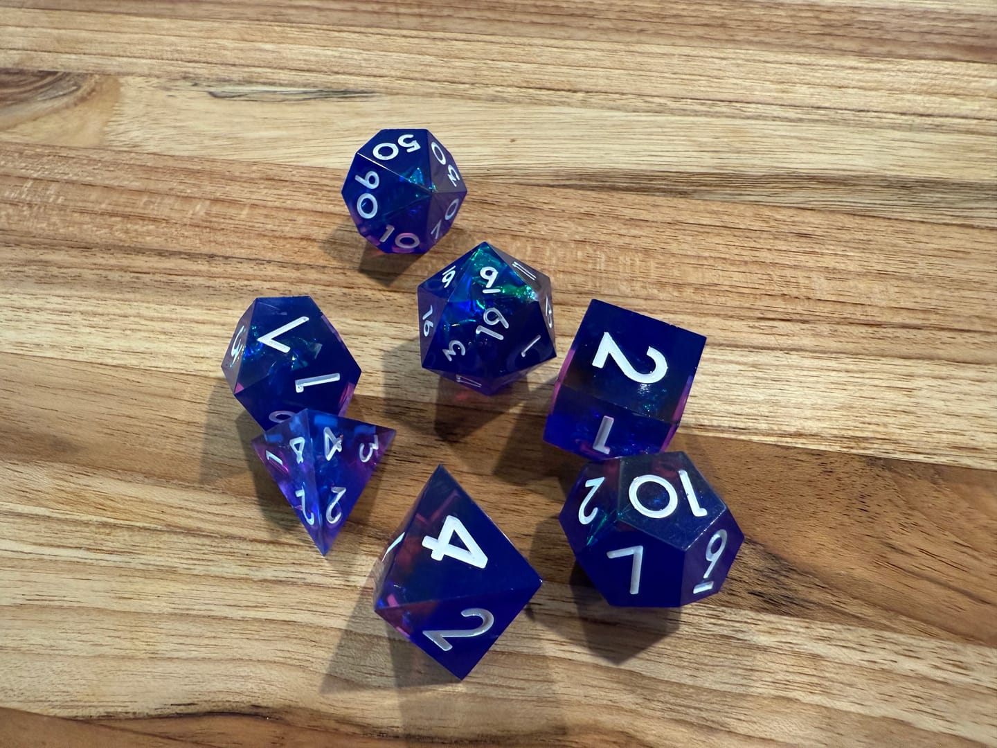 Customer photo review of Thunderwave Sharp-Edged Resin Dice Set 'PRE-ORDER | SPRING EVENT DEAL'