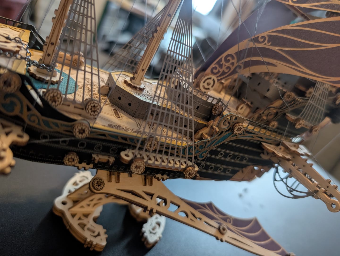 Customer photo review of Rokrgeek Future Pirate Ship Wooden 3D Model
