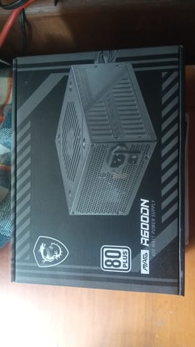 Customer photo review of Fuente de Poder MSI MAG A600DN 600W 80 PLUS - No Modular
