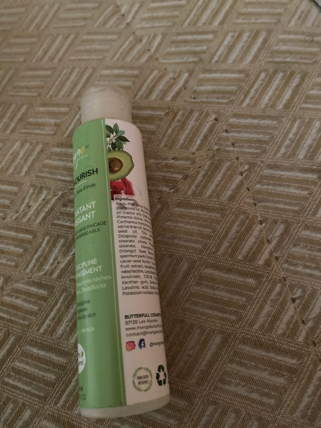 Customer photo review of Lait hydratant et nourrissant - NOURISH