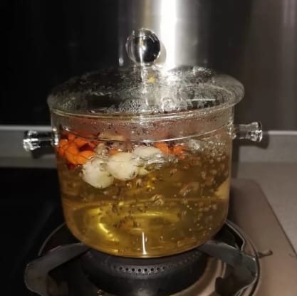 Customer photo review of Premium Glass Soucepan