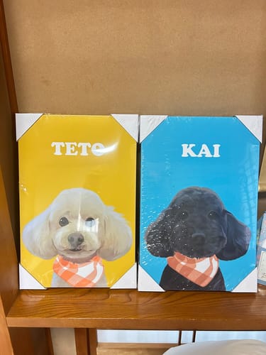 Customer photo review of Petcanvaオーダーメイド ペット似顔絵