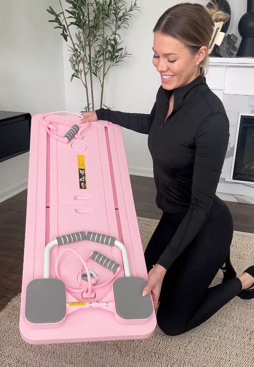 Customer photo review of Reformly Pilates Board + 60-Day Transformation Program