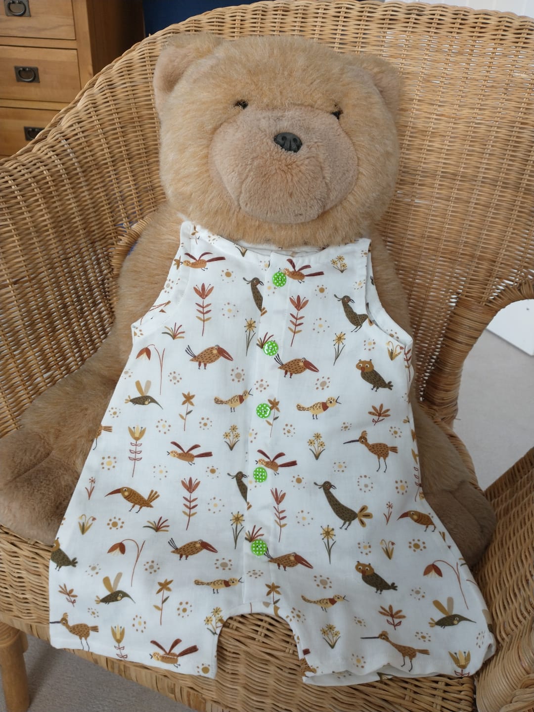 Customer photo review of Birdsong Blossom Flat Double Gauze Fabric