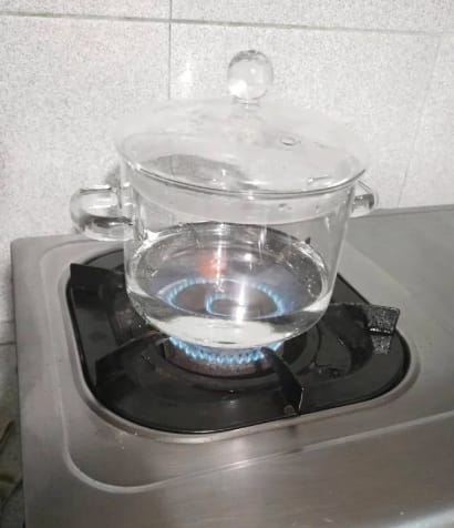 Customer photo review of Premium Glass Soucepan