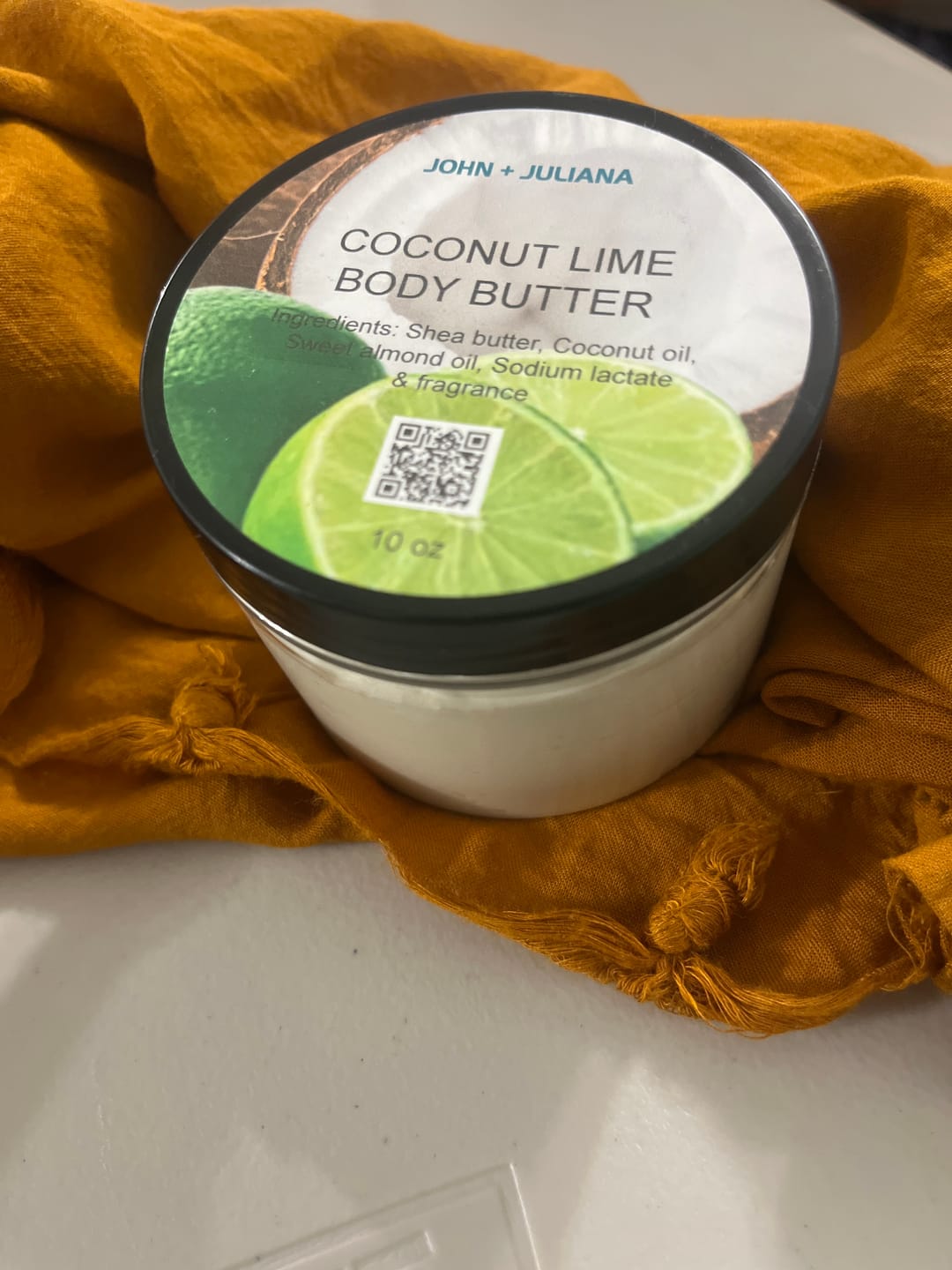 Customer photo review of J+J Body Butter | Coconut Lime