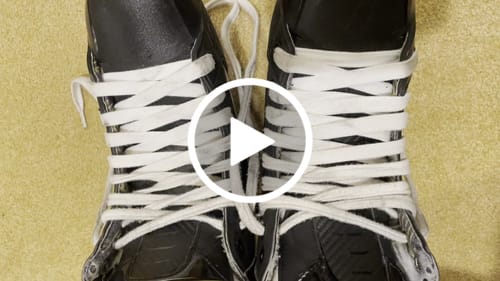 Customer video review of WHITE WAXED HOCKEY REFEREE LACES
