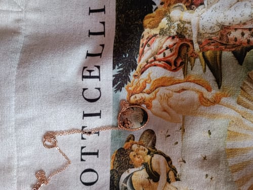 Customer photo review of Sandro Botticelli The Birth of Venus Kolye