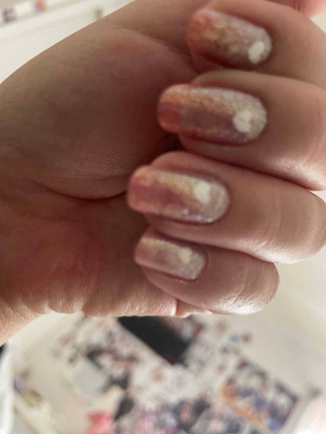 Customer photo review of Pink Heart  | Stickers de Esmalte