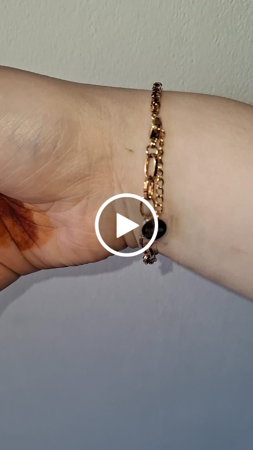 Customer video review of Jade Gold Brown Bracelet