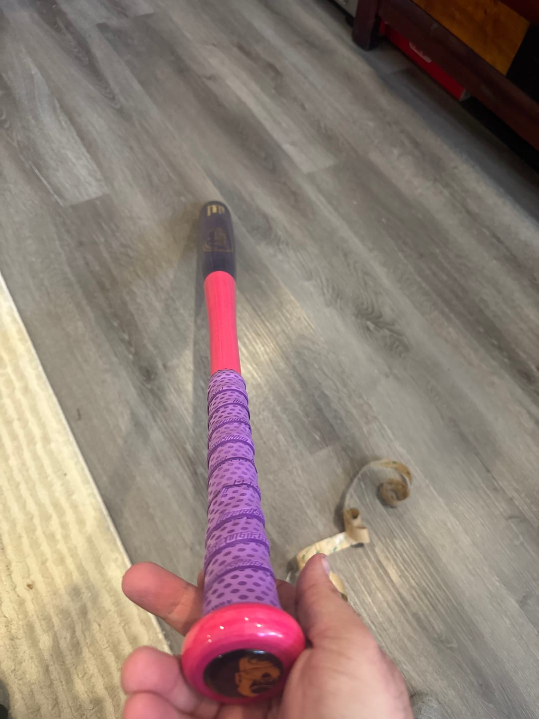 Customer photo review of Tater-BB34 Official Softball Wood Bat