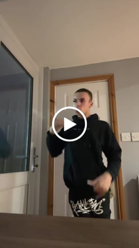 Customer video review of party for one hoodie