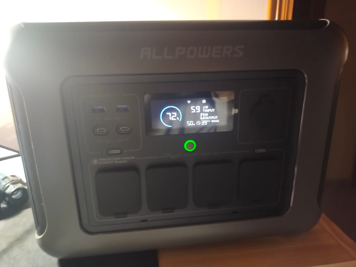 Customer photo review of ALLPOWERS R1500 Estación de Energía Portátil 1800W 1152Wh LiFeP04 Batería