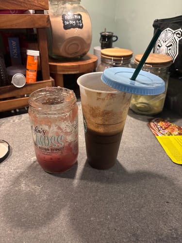 Customer photo review of Seamoss Gel Bundle - Purple & Gold (720ml each)