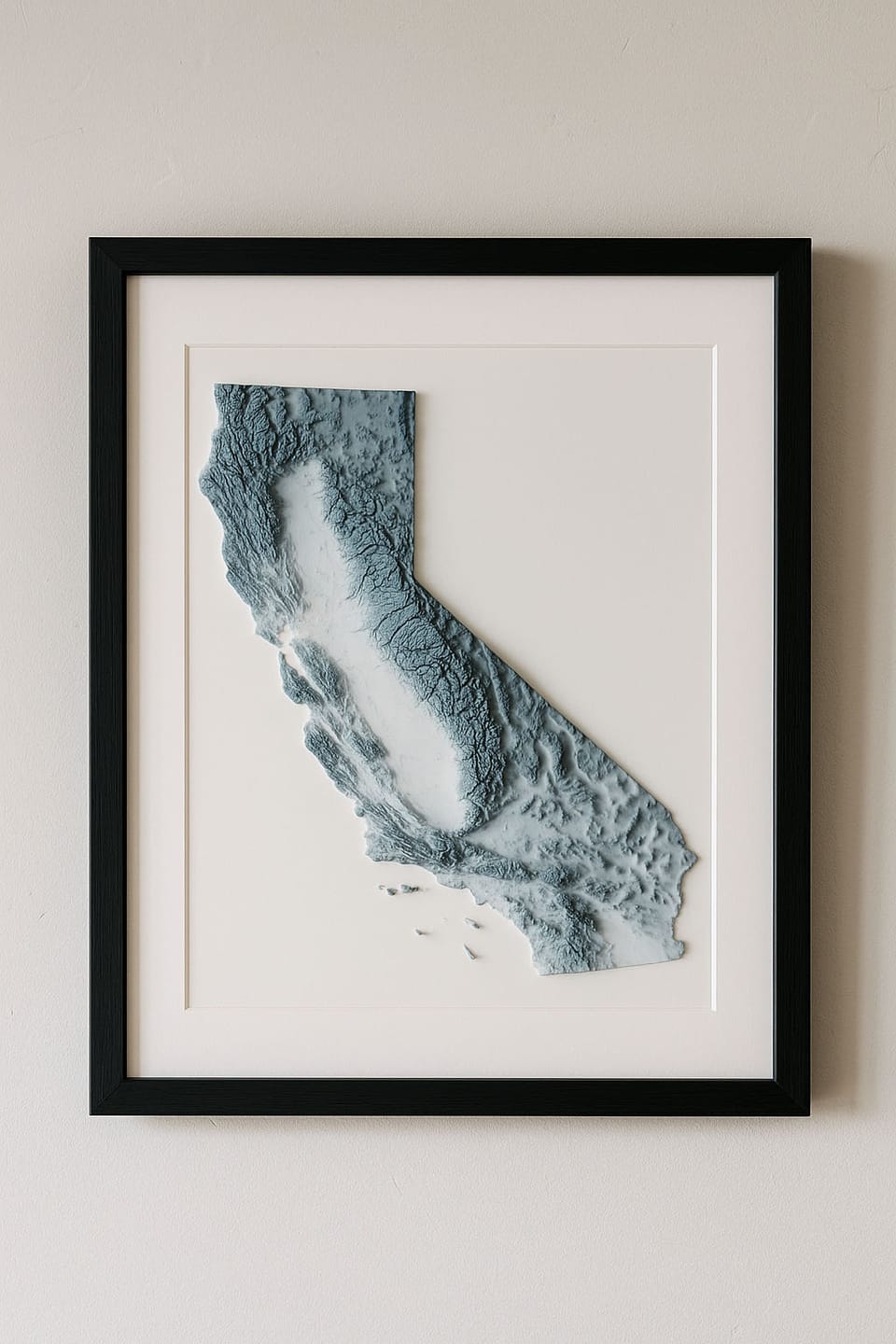 Customer photo review of California Topographic 3D Relief Map
