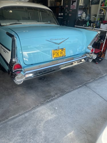 Customer photo review of 1956 CALIFORNIA LICENSE PLATE 6"x12" (156.5mm x 305mm)