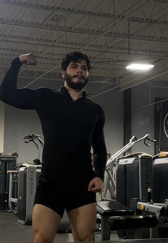 Customer photo review of Fitted Performance Quarter Zip